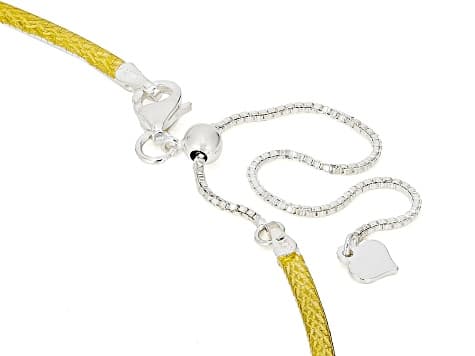18k Yellow Gold Over Sterling Silver 2mm Diamond Cut Omega Necklace