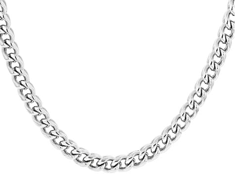 Stainless Steel 6mm Franco Link Necklace