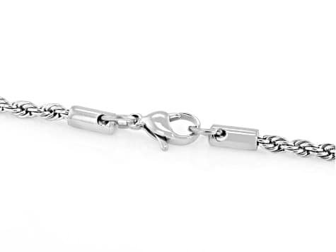 Stainless Steel 3mm Rope 18-22" Necklace Set of 5