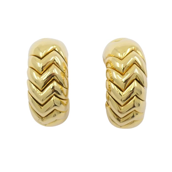 Gold Spiga Hoop Earclips