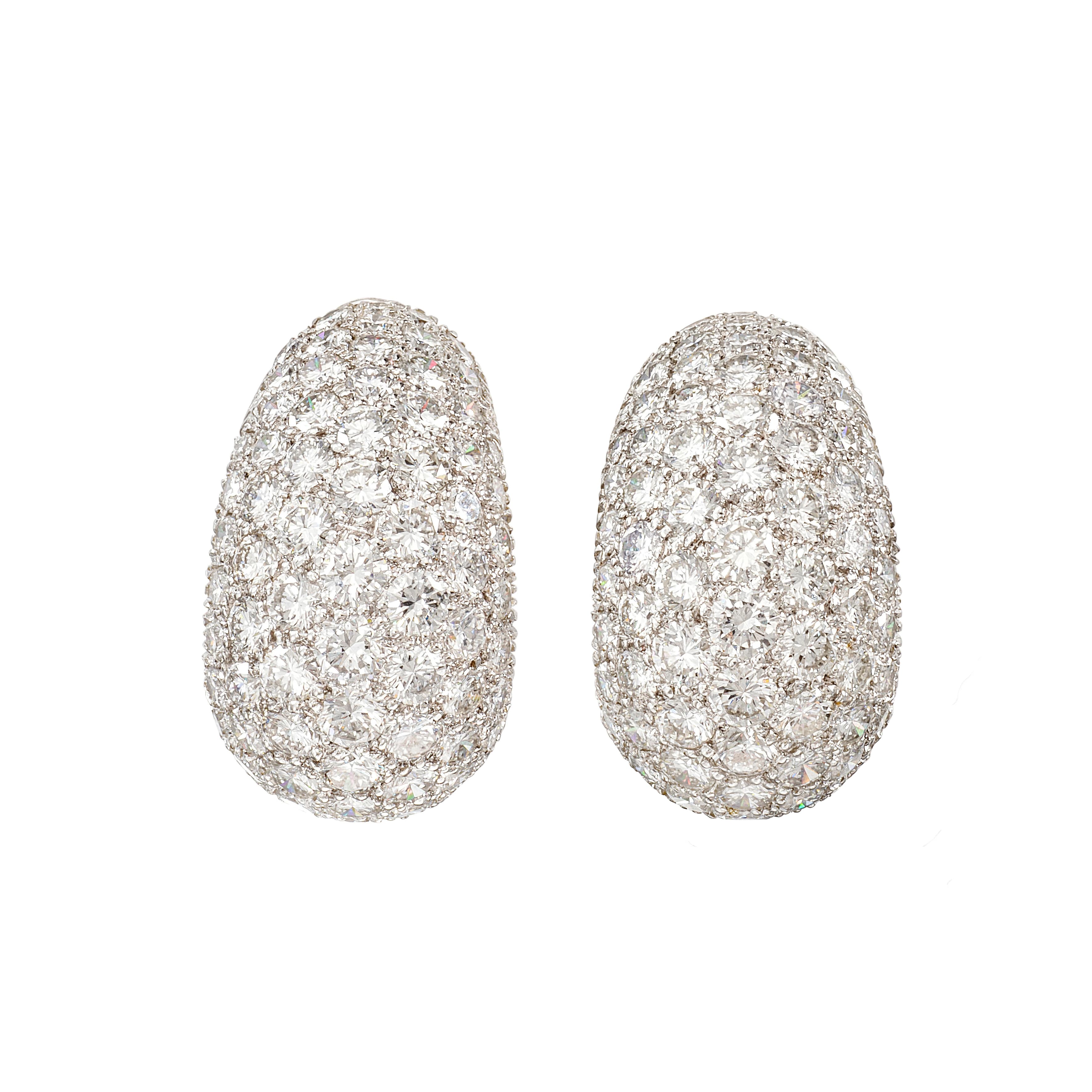 Platinum, Gold and Diamond Earclips
