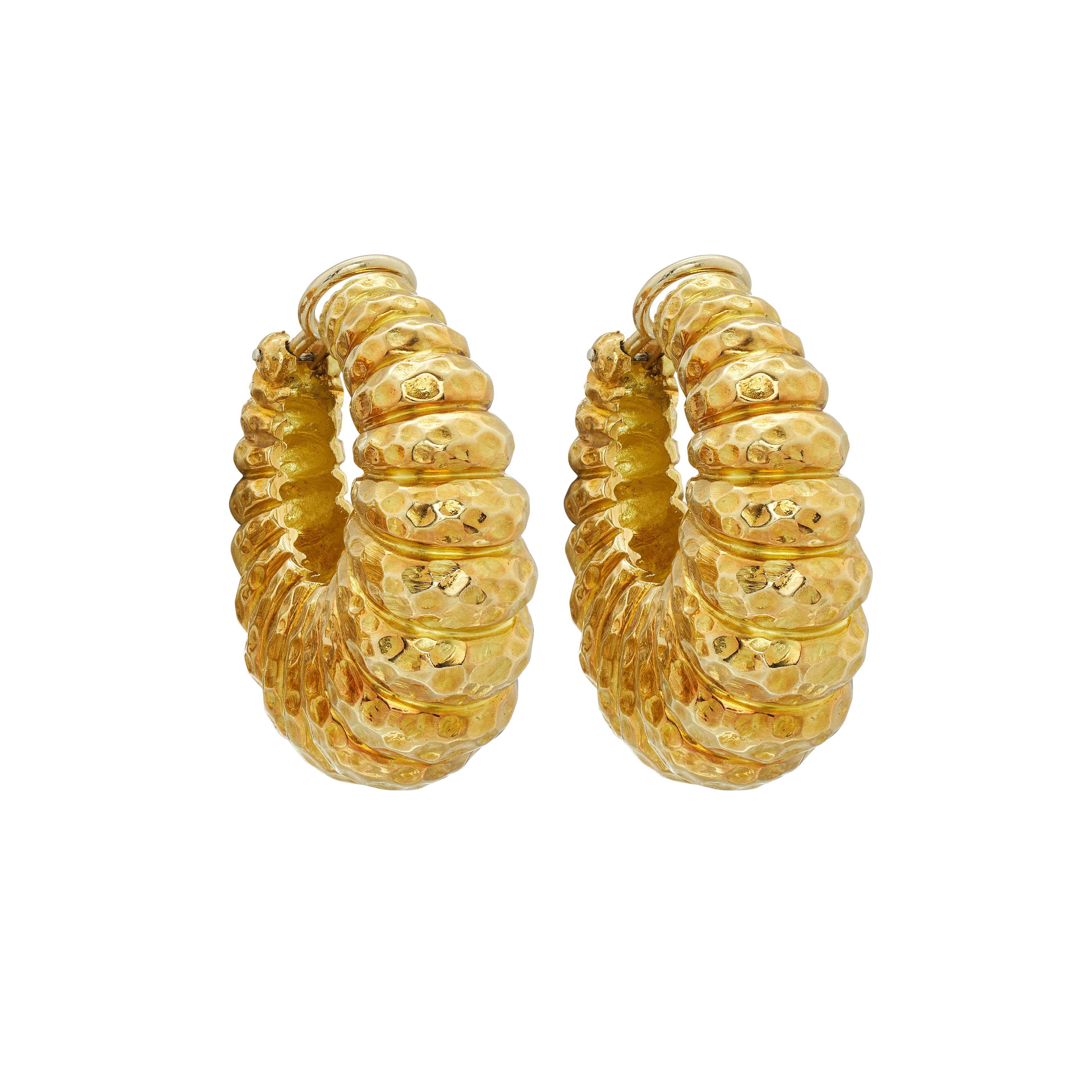 Gold Hoop Earclips