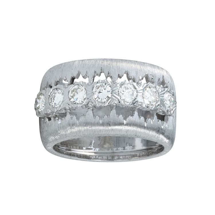 Vintage White Gold and Diamond Ring