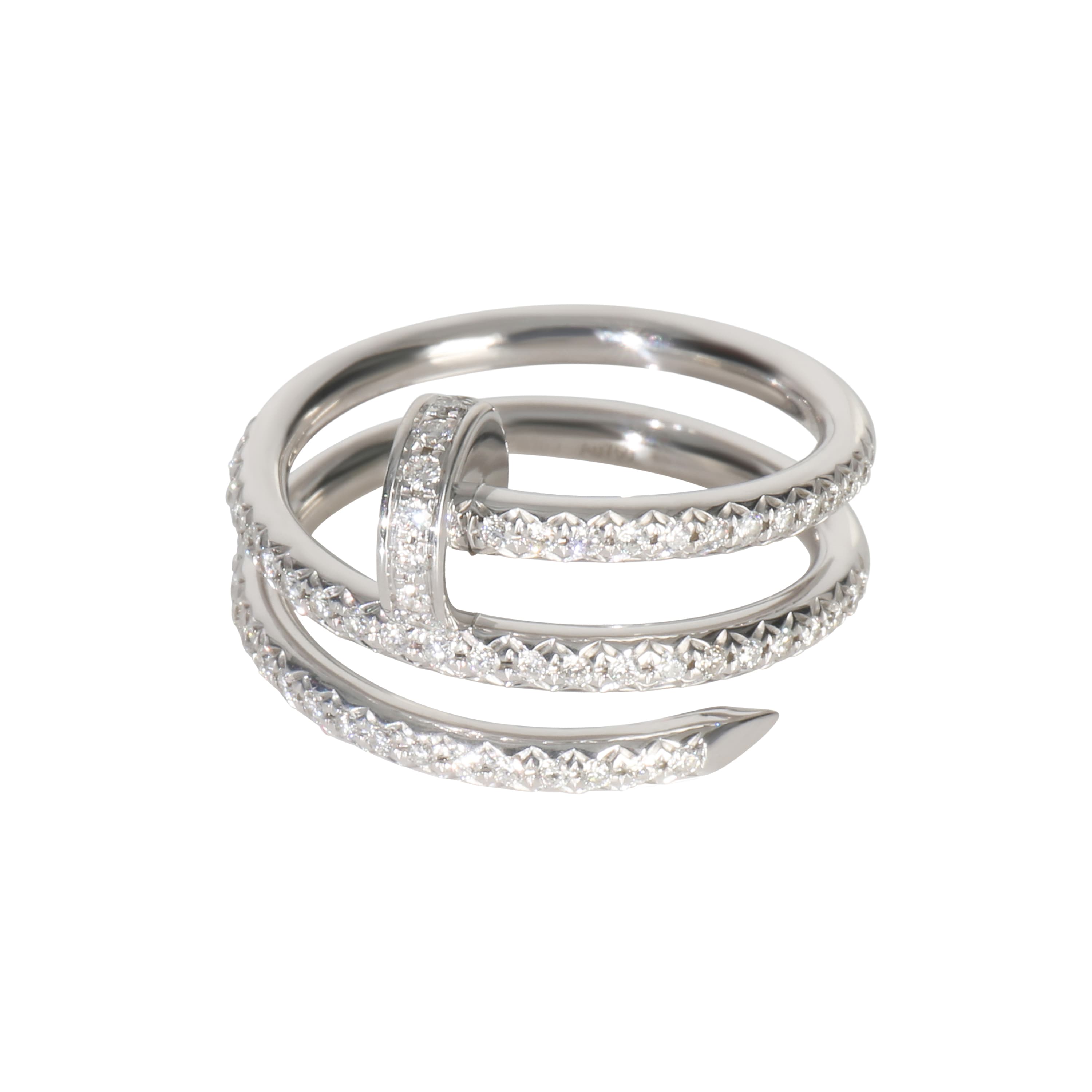 White Gold and Diamond Juste Un Clou Double Ring 