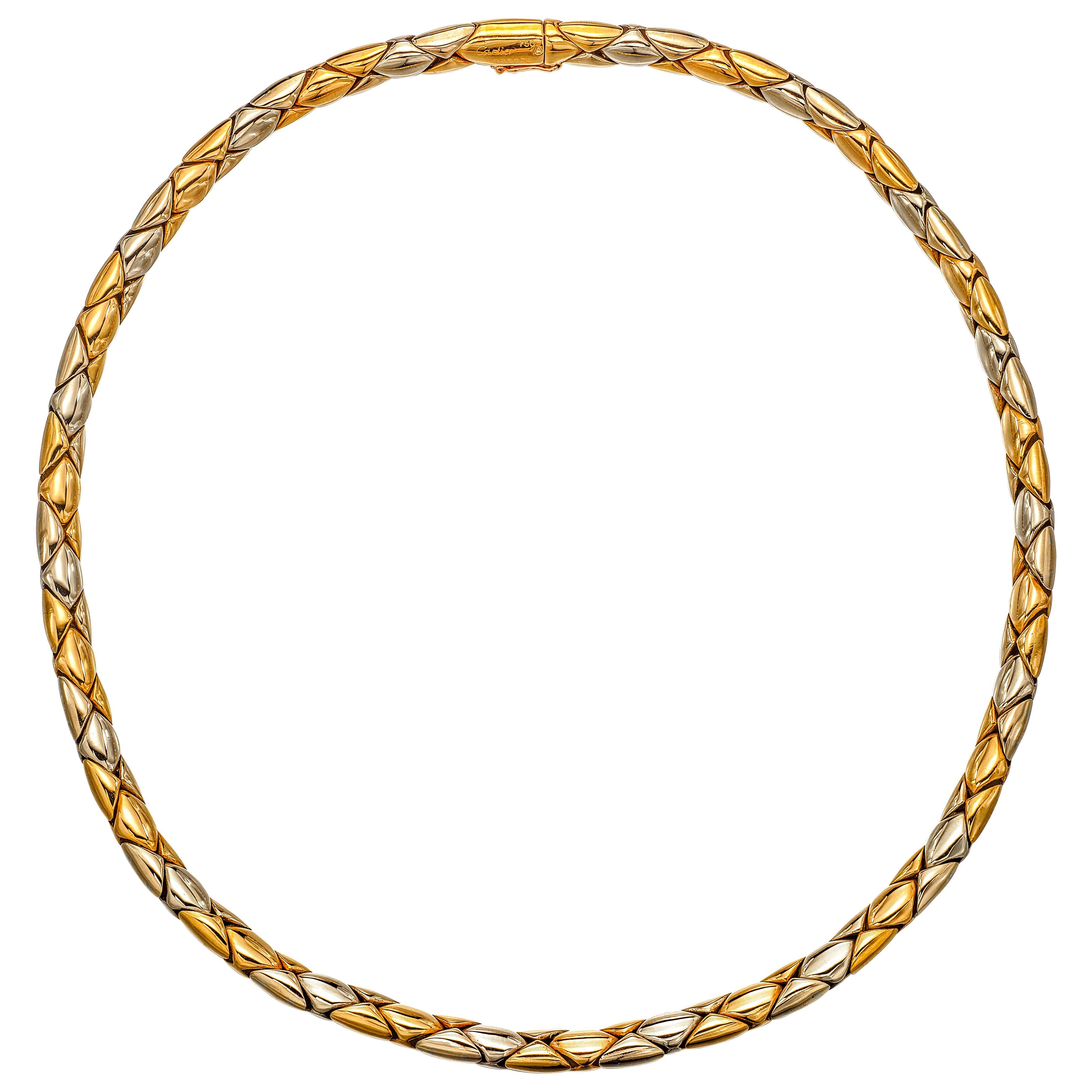 Gold and White Gold Necklace