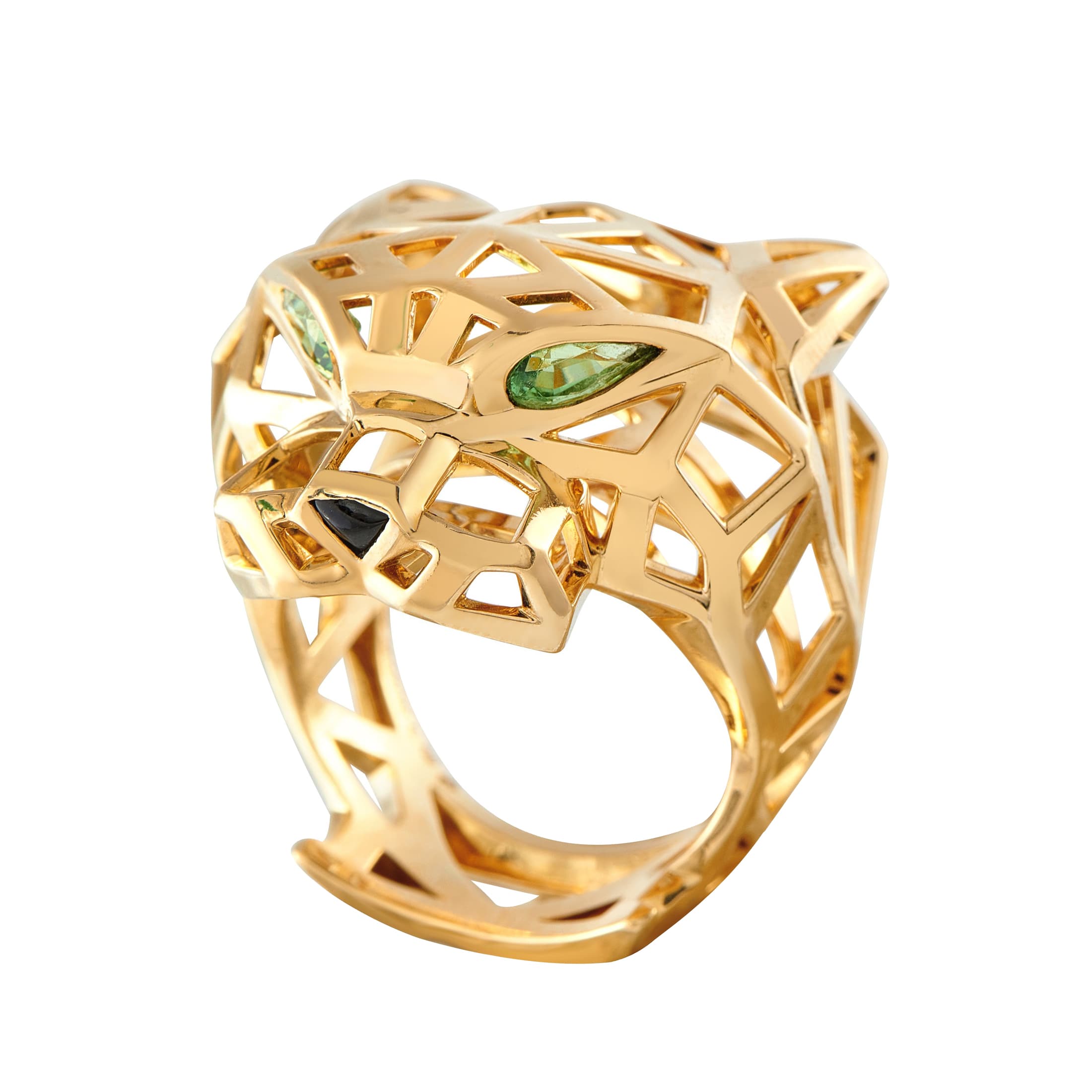 Gold, Tsavorite Garnet and Onyx Panthère de Cartier Ring 