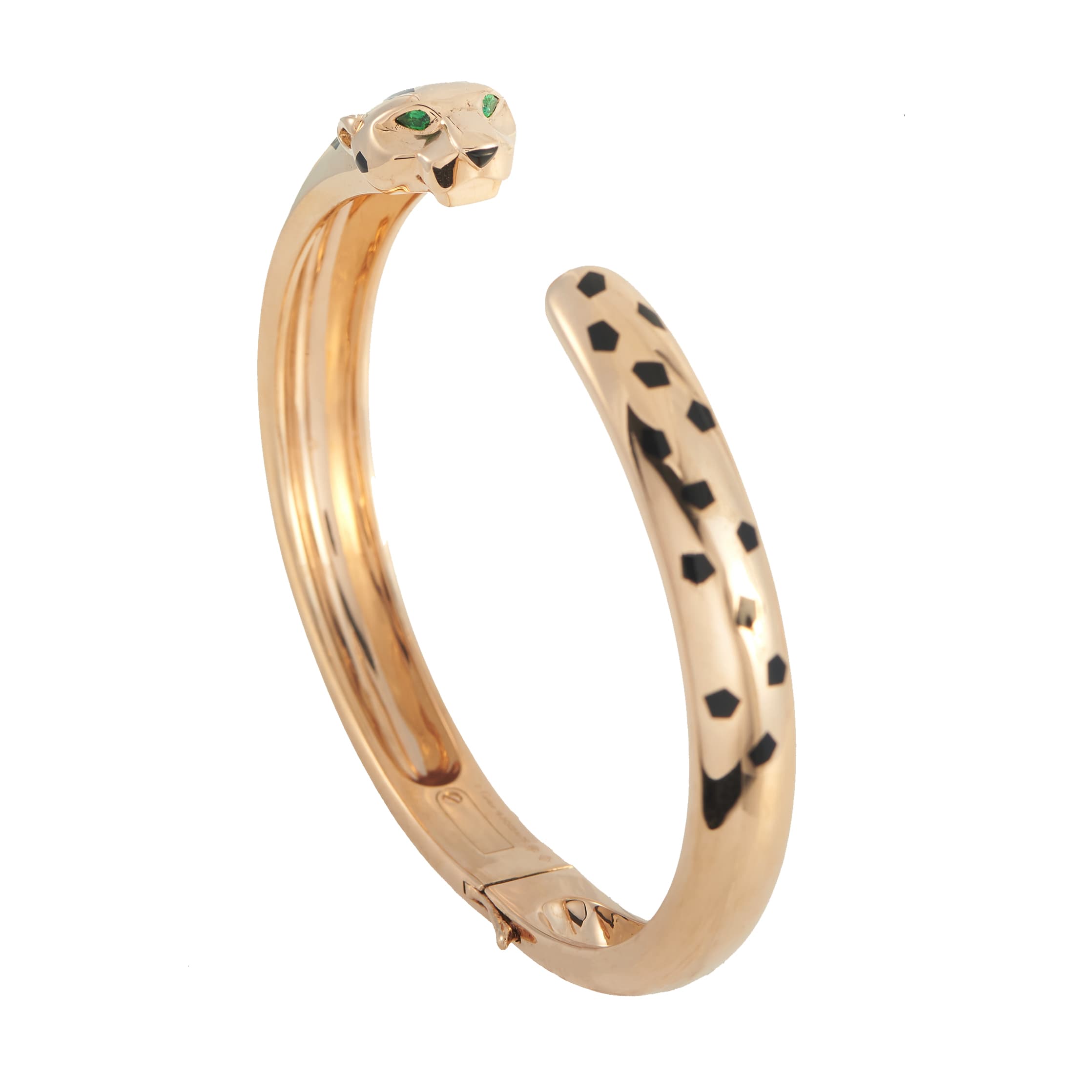 Rose Gold, Tsavorite Garnet and Onyx Panthère de Cartier Medium Model Bracelet