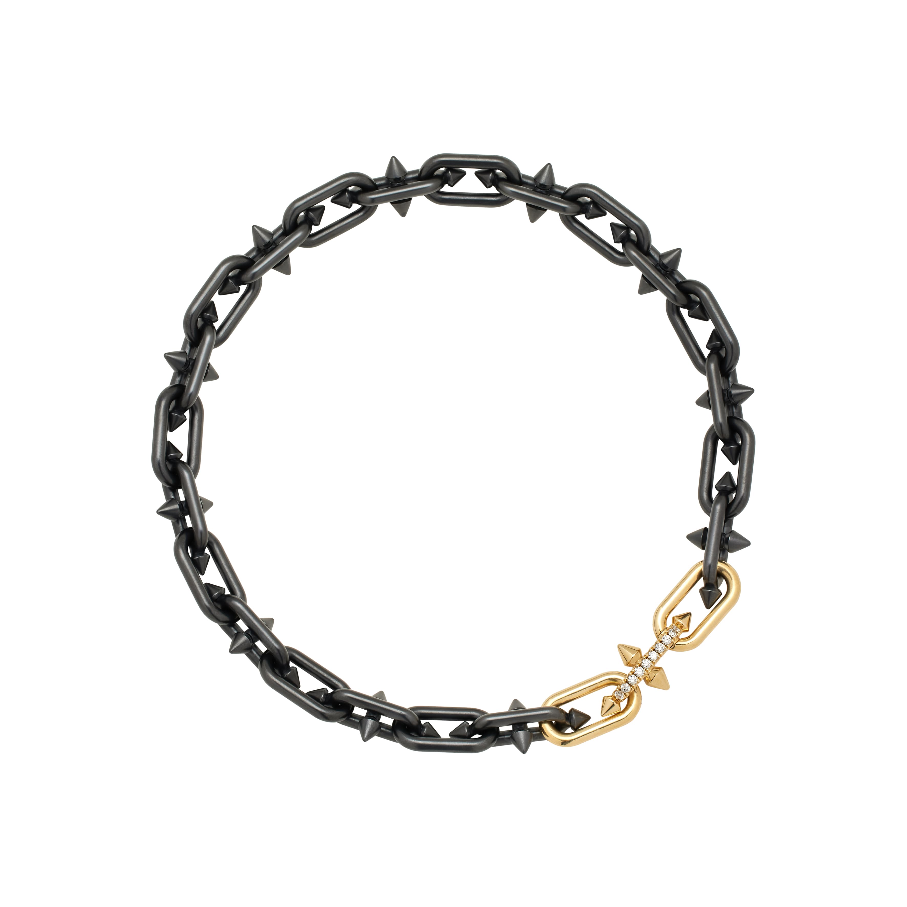 Gold, Titanium and Diamond Tiffany Titan by Pharrell Williams Necklace
