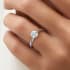 1477 Classic solitaire round cut Diamond 18k white gold