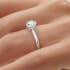 Allure solitaire round cut Diamond 18k white gold