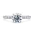 Aria diamond band round cut Diamond 18k white gold