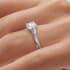 Pirouette diamond band round cut Diamond 18k white gold