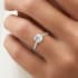 Estella solitaire round cut Diamond 18k white gold