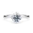 Starlight Compass solitaire round cut Diamond 18k white gold