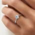 Starlight Compass solitaire round cut Diamond 18k white gold