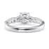 Lyra diamond band round cut Diamond 18k white gold