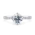 Asteria Compass diamond band round cut Diamond 18k white gold