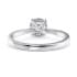 Starlight solitaire round cut Diamond 18k white gold