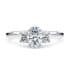 Venice trilogy oval cut Diamond 18k white gold