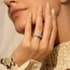 Akinia diamond band round cut Diamond 18k white gold