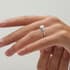 Florence trilogy round cut Diamond 18k white gold