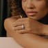 Lisbon trilogy round cut Diamond 18k white gold