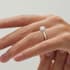 Zeta solitaire round cut Diamond 18k white gold