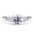 Barcelona trilogy round cut Diamond 18k white gold