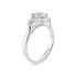 Barcelona trilogy round cut Diamond 18k white gold