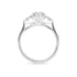 Barcelona trilogy round cut Diamond 18k white gold