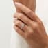 Victoria diamond band round cut Diamond 18k white gold