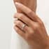 Muse diamond band round cut Diamond 18k white gold