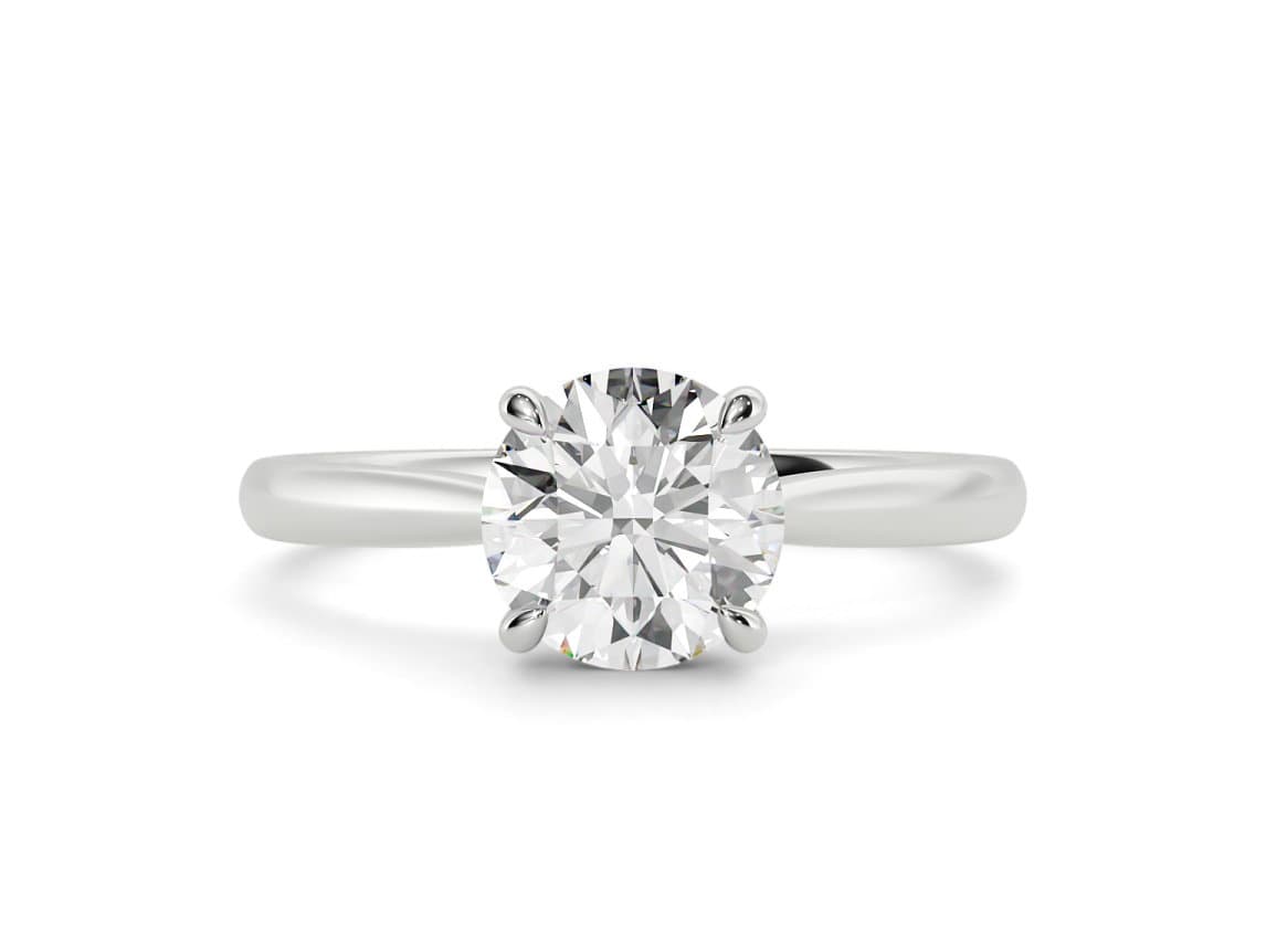 Round Cut Solitaire Engagement Rings