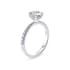 Round Cut Diamond Band Engagement Rings