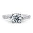 Valentine diamond band round cut Diamond 18k white gold