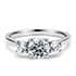 Roma trilogy round cut Diamond 18k white gold