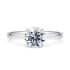 1477 Classic solitaire round cut Diamond 18k white gold