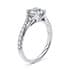 Valentine diamond band round cut Diamond 18k white gold