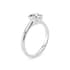 Luna solitaire round cut Diamond 18k white gold