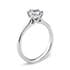 Principessa solitaire round cut Diamond 18k white gold