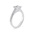 Aurora diamond band princess cut Diamond 18k white gold