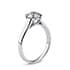Ballerina solitaire round cut Diamond 18k white gold