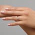 Ballerina solitaire round cut Diamond 18k white gold