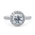 Medici halo round cut Diamond 18k white gold