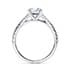 Valentine diamond band round cut Diamond 18k white gold