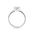 Luna solitaire round cut Diamond 18k white gold