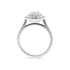 Empress halo round cut Diamond 18k white gold