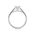 Aurora diamond band princess cut Diamond 18k white gold