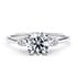Primrose vintage round cut Diamond 18k white gold