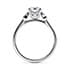 Primrose vintage round cut Diamond 18k white gold